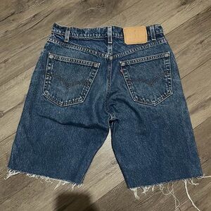 VINTAGE 90s LEVIS 505 denim cut off shorts